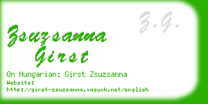 zsuzsanna girst business card